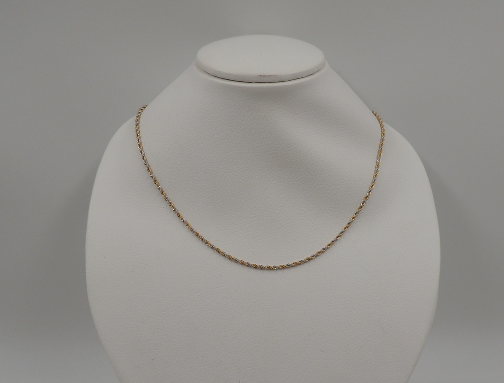 Cadena de acero con dorado 50cm