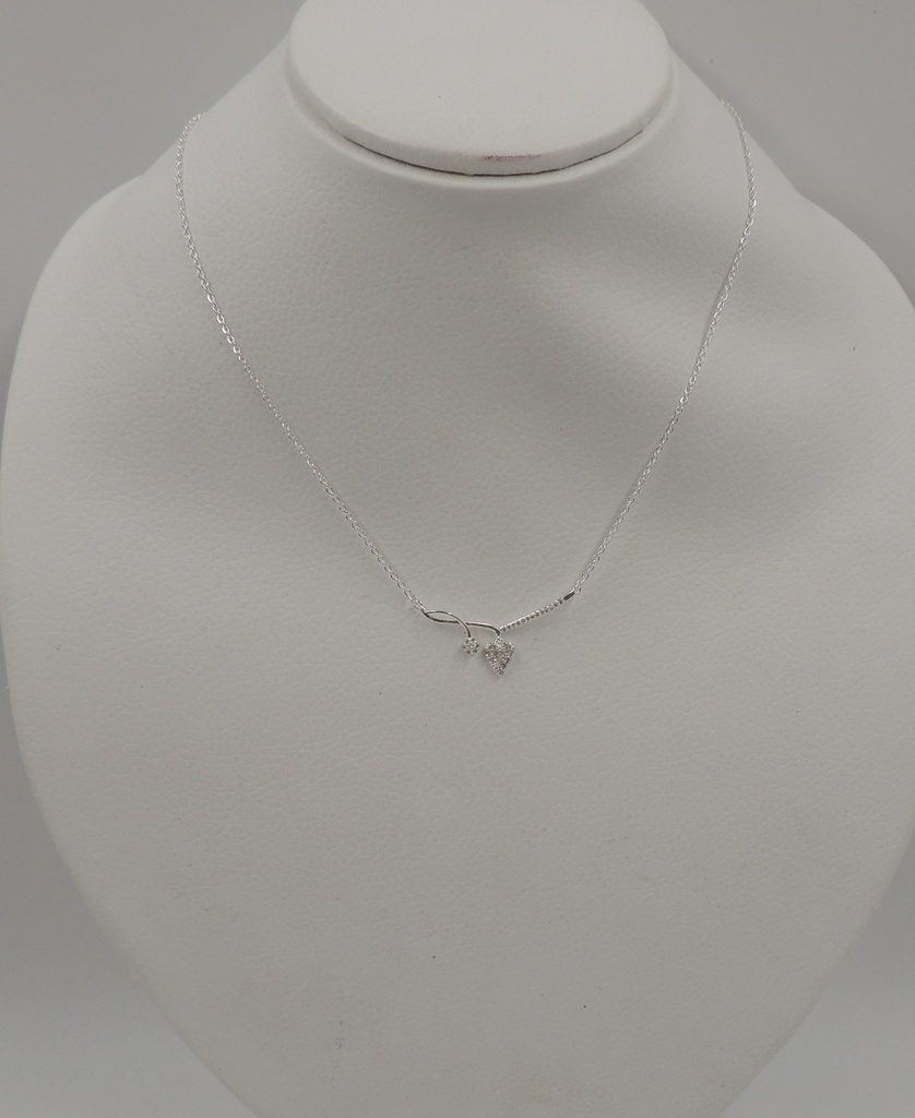 Cadena acero blanco con dije