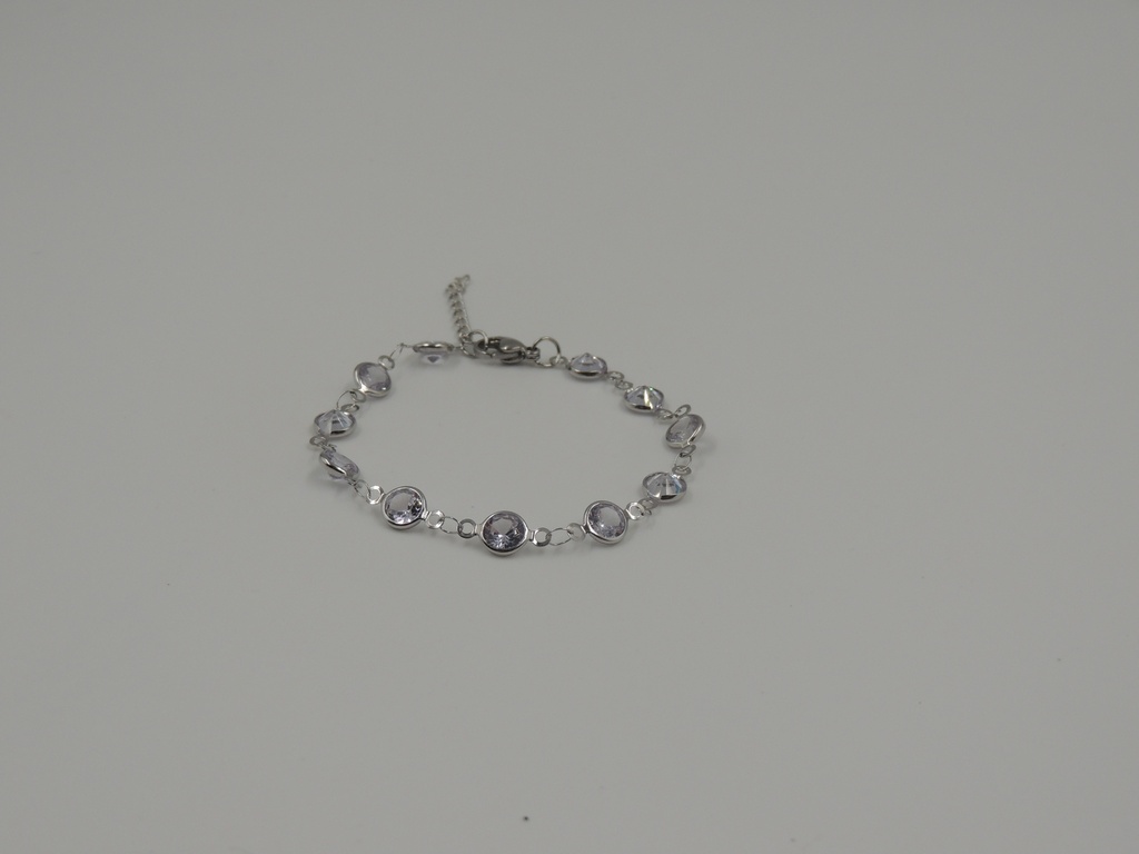 Pulsera acero con strass