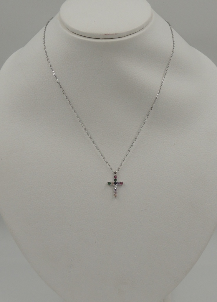 Cadena acero con dije de bronce