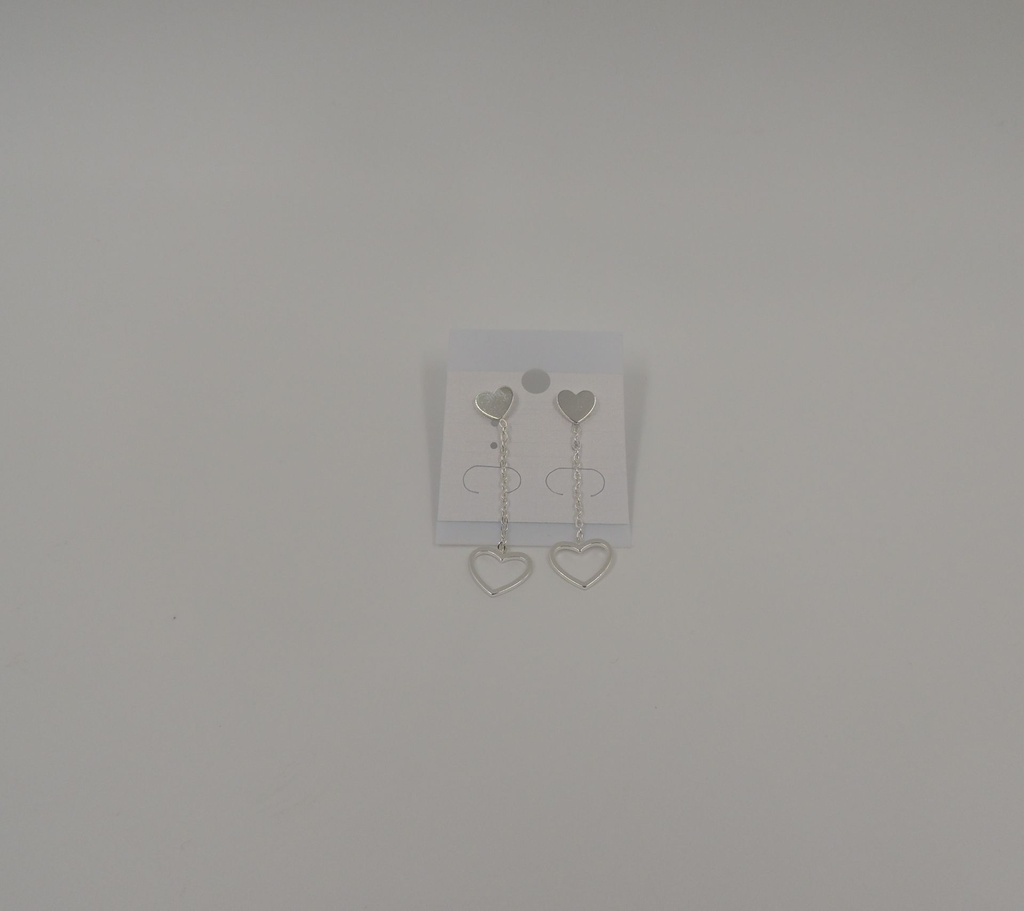 Aro acero blanco cadena colgante dije
