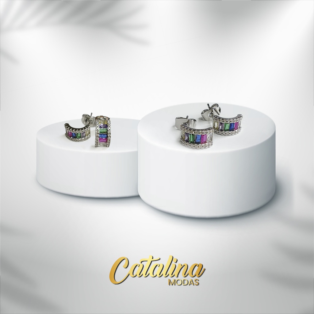 Aro de bronce con strass