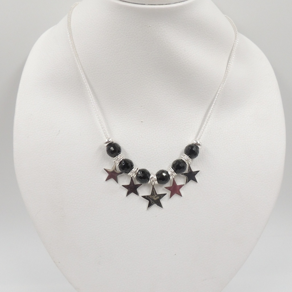 Collar acero blanco
