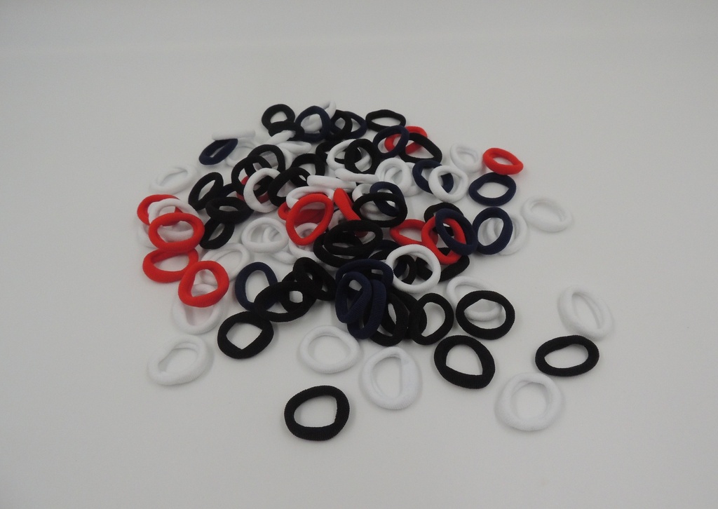 Colitas bebe azul blanca roja negra paquete x100u