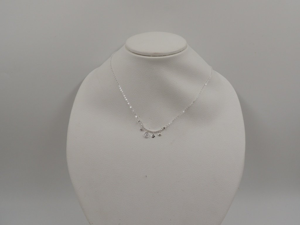 Cadena acero blanco con dije