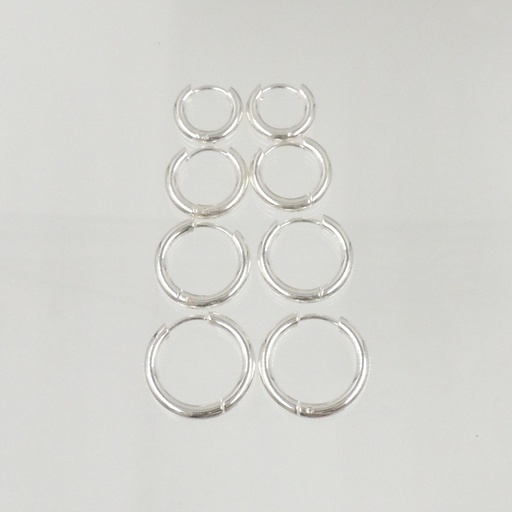 Aro acero blanco argolla