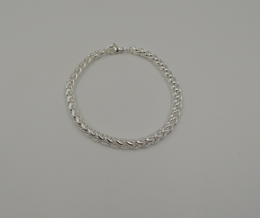 [APUTRE5X20P] Pulsera acero blanco trenza
