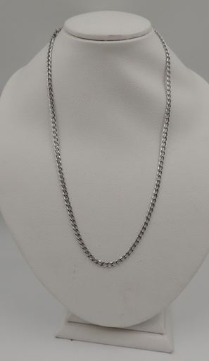 [ACA-NOC1.2X60] Cadena hombre acero blanco