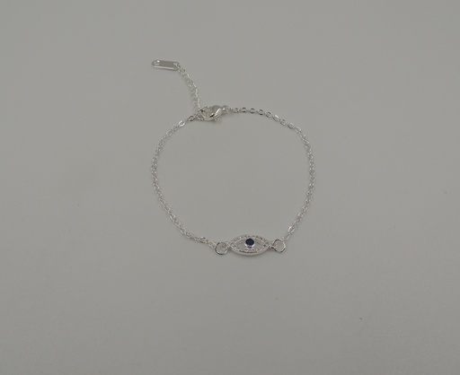 [APUDI290P] Pulsera acero blanco con strass