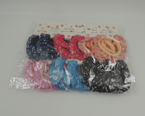 [CO-743361-8] Colita con detalles de corazón paquete x72u colores surtidos