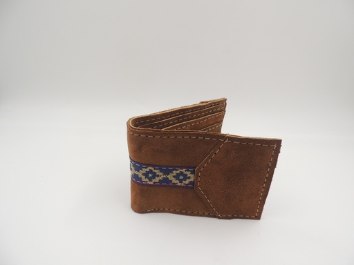 Billetera hombre gamuza con guarda pampa