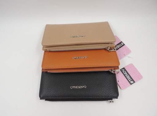 Billetera ecocuero Trendy 18cm x 9cm aprox