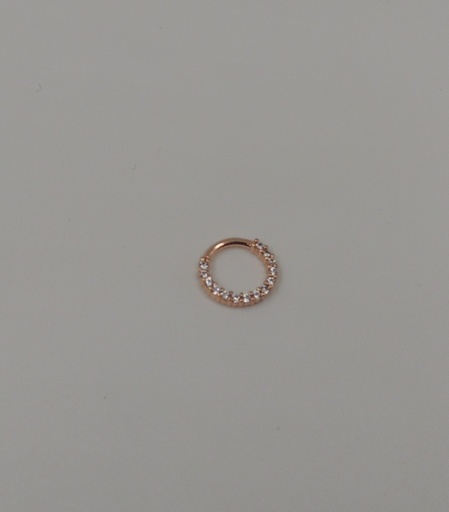 [BPAR118R] Aro bronce rose tipo piercing