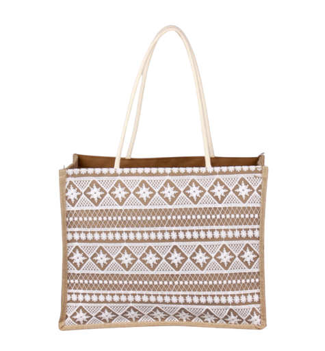 [12uo7165] Bolso de rafia grandes negro o blanco