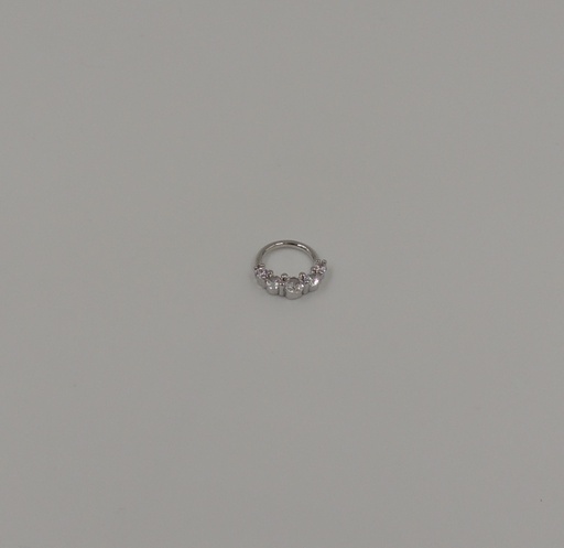 [BPAR116] Aro bronce tipo piercing con strass