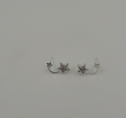 [AR4019P] Aro acero blanco tipo trepador
